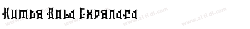 Kumba Bold Expanded字体转换